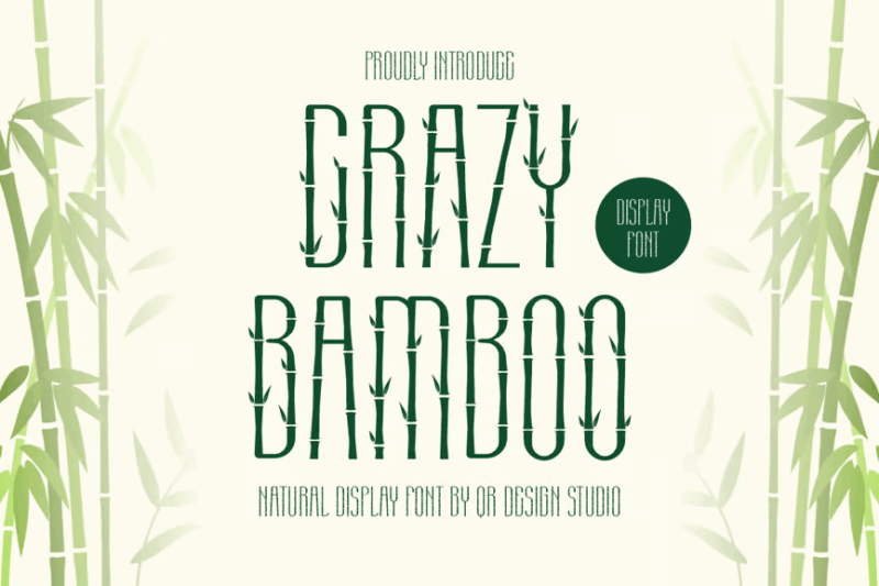 Crazy Bamboo - Nature Font