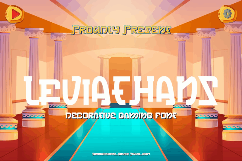 Leviathans - Decorative Gaming Font