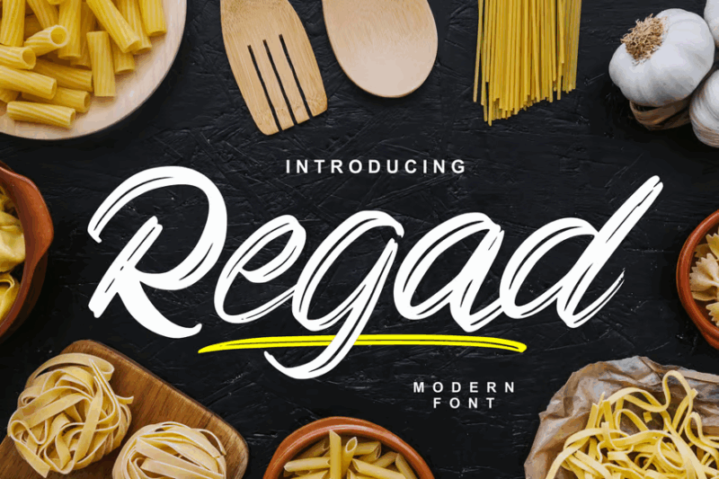 Regad | Modern Food Font