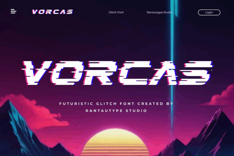 Vorcas Glitch Font