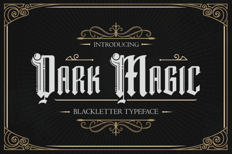 Dark Magic – Blackletter Typeface