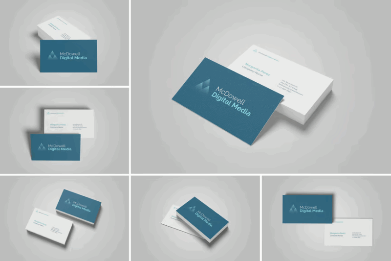 Elegant Business Card Presentation