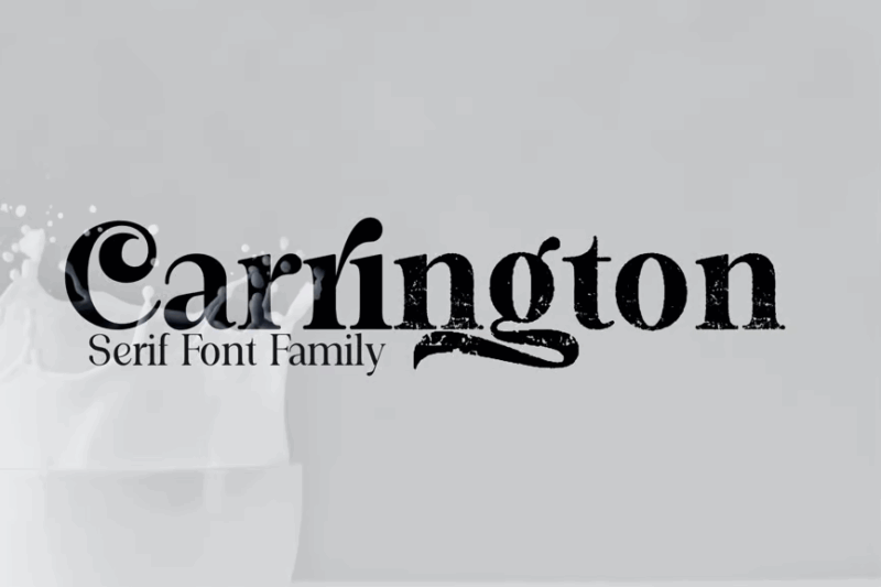 Carrington serif family font
