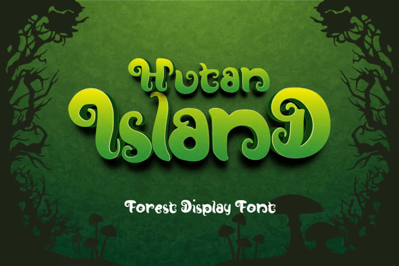 Hutan-Island Forest Display Font