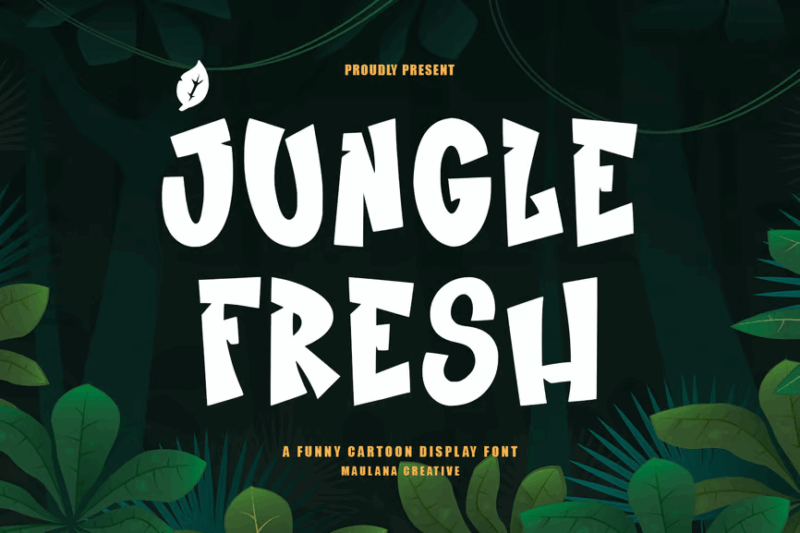 Jungle Fresh Funny Cartoon Display Font