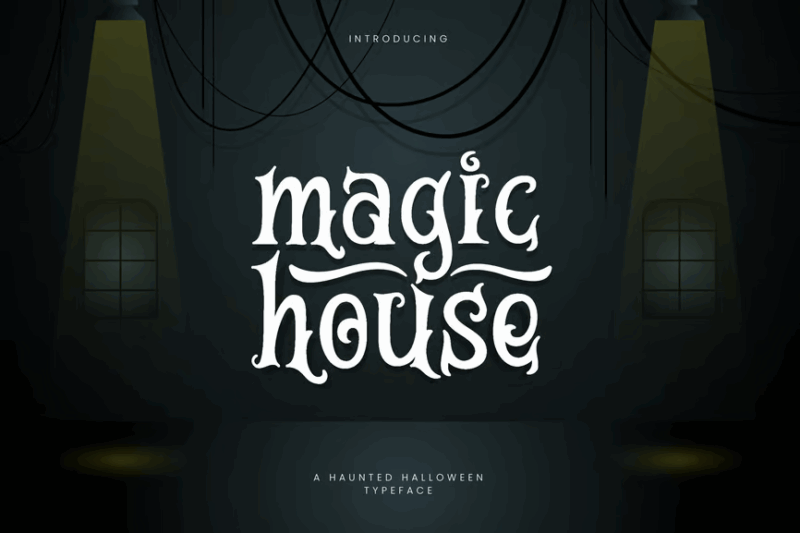 Magic House - Haunted Halloween Typeface