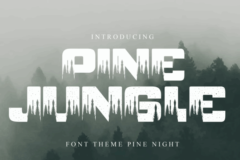 Font Pine jungle