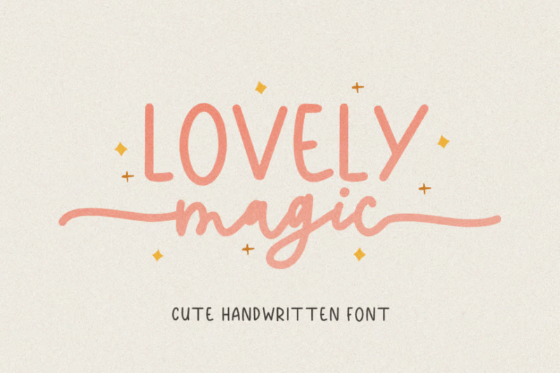 Lovely Magic - Cute Handwritten Font