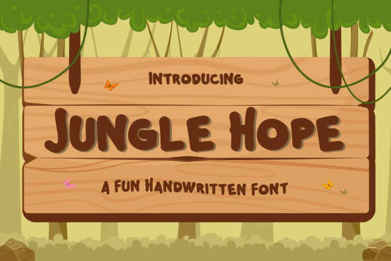 Jungle Hope – Fun Handwritten Font