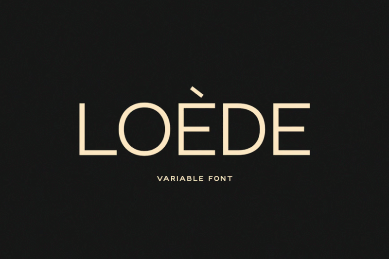 Loede - Clean Sans Family (+Variable)