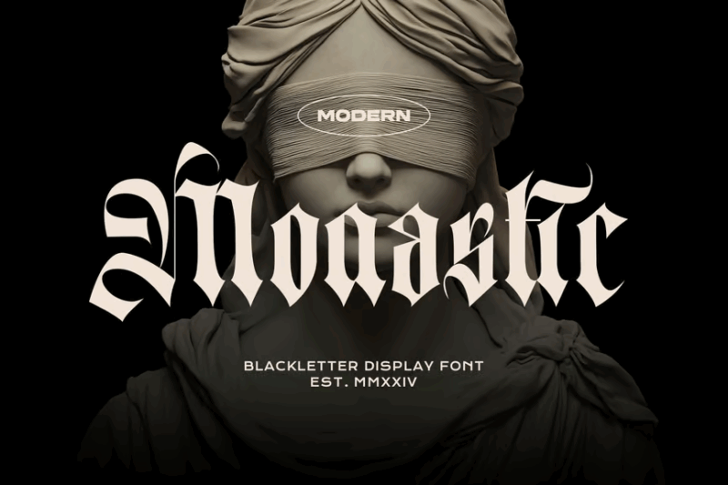 Monastic - Vintage Gothic Font