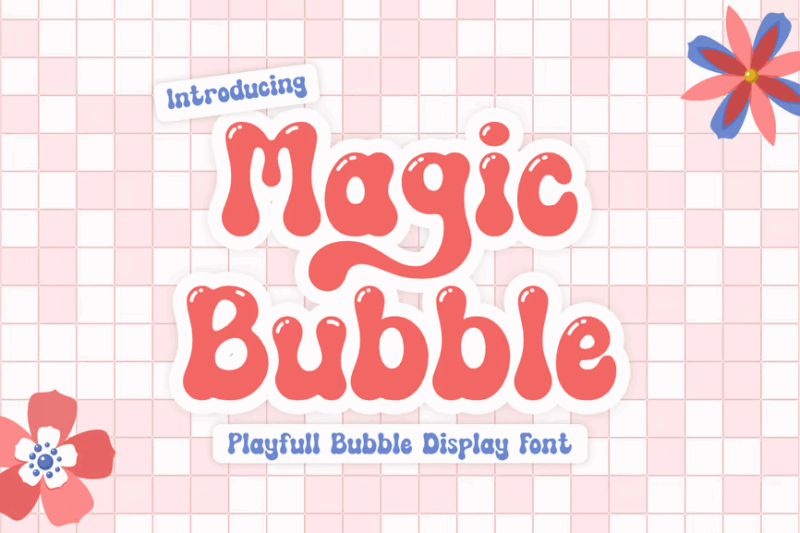 Magic Bubble - Playfull Display Font