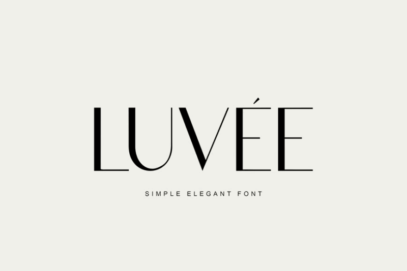 Luvee Simple Elegant Sans