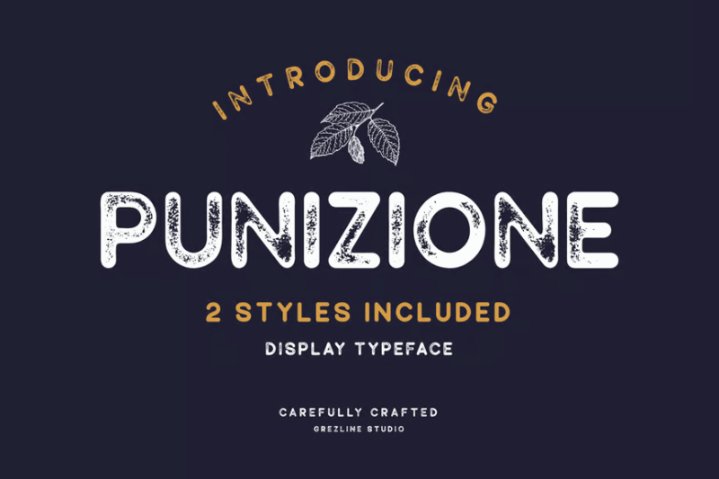 Punizione - Vintage Font