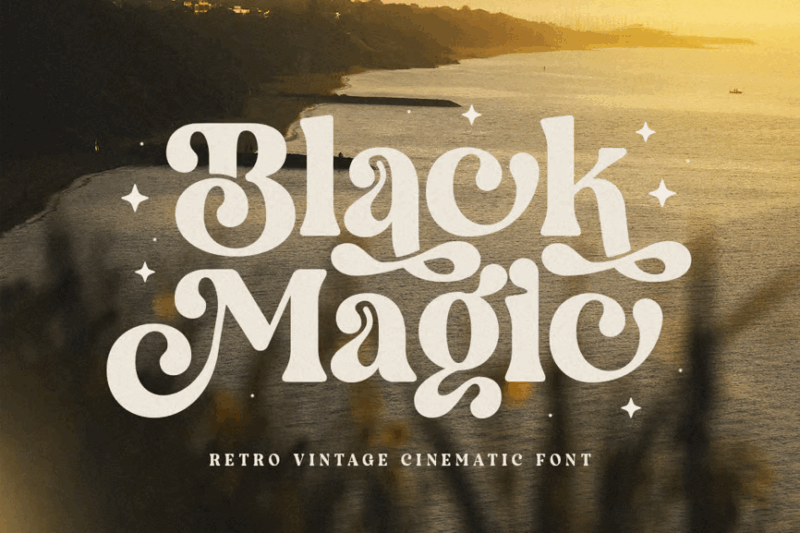 Black Magic - Retro Vintage Cinematic Font