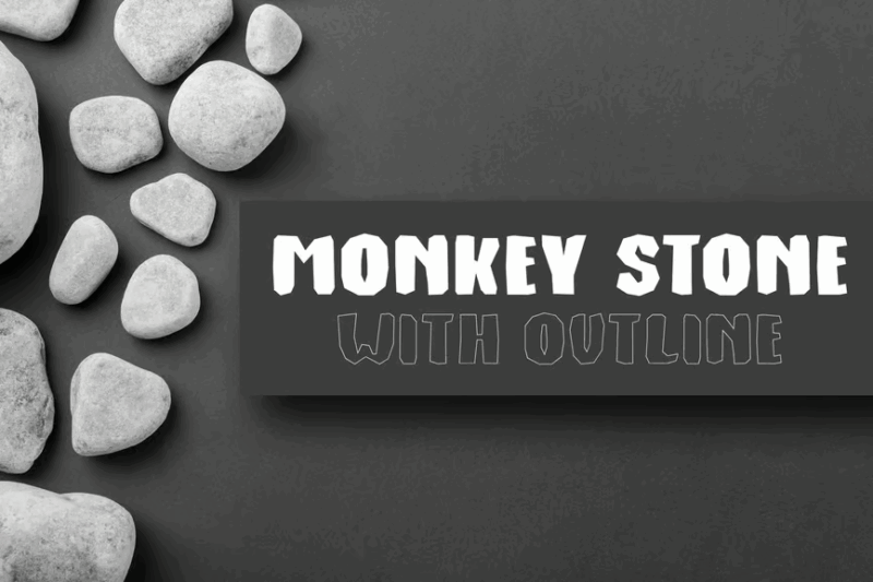 Monkey Stone - Display Font