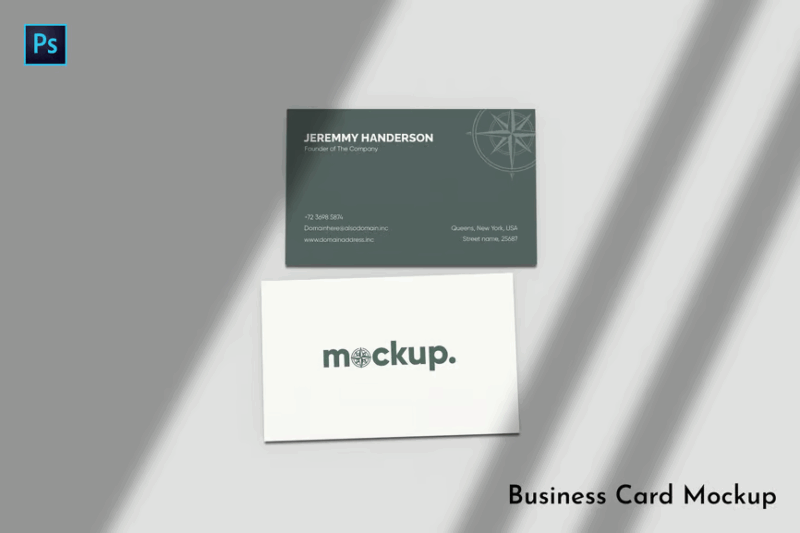 Minimalist Business Card Scene