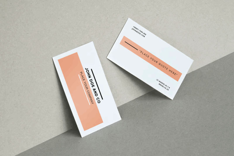 Elegant Standalone Business Card Display