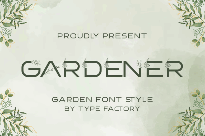 Gardener - Garden Font Style