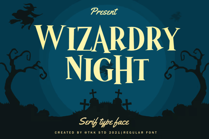 Horror Font - Wizardry Night