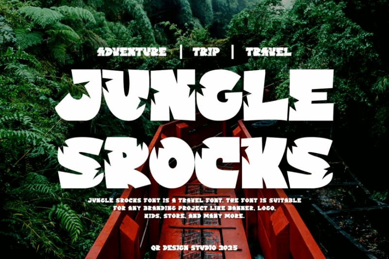 Jungle Srocks - Adventure Font