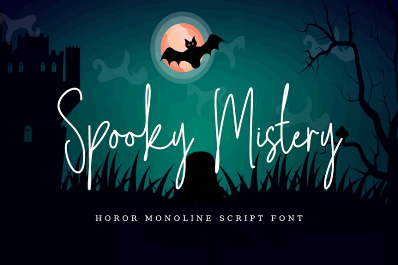 Spooky Mystery - Script Font