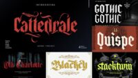 gothic fonts hero