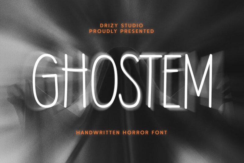 Ghostem – Handwritten Horror Font