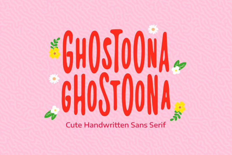 Ghostoona – Cute Handwritten Marker Sans Font