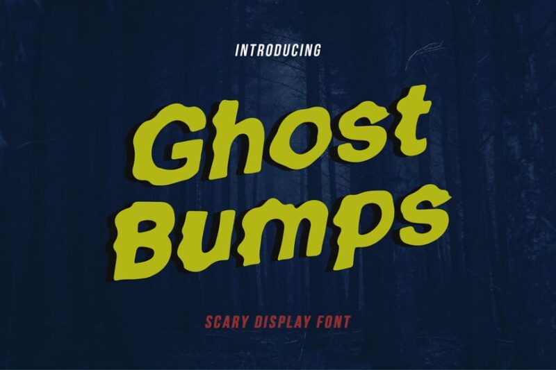 Ghostbumps - Scary Display Font