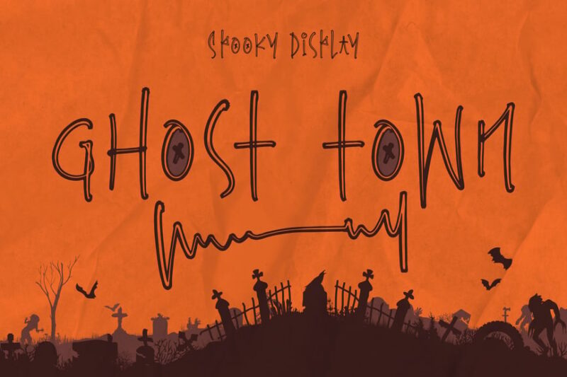 Ghost Town Spooky Display Font