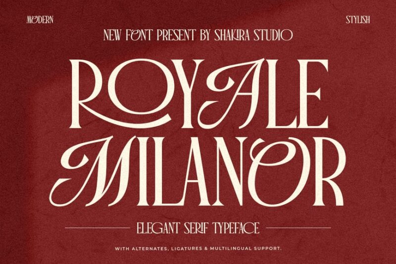 Royale Milanor - Elegant Serif