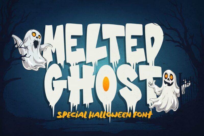 Melted Ghost - Special Halloween Font