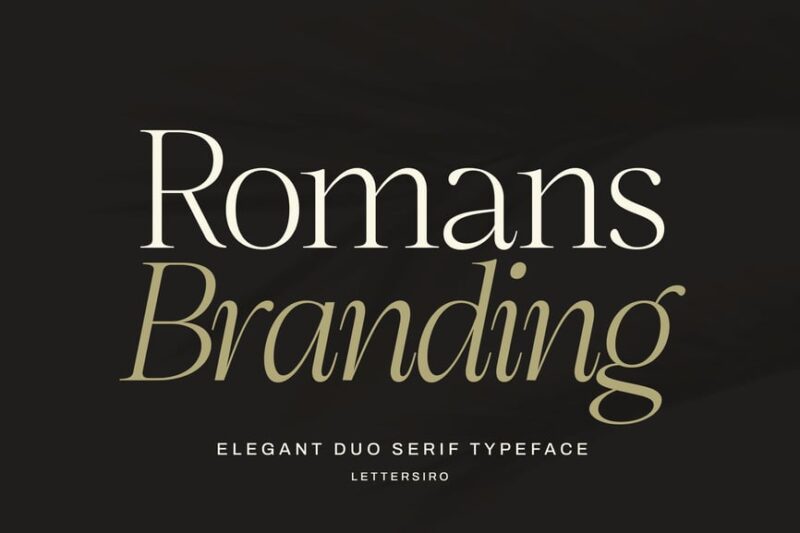 Romans Branding - Elegant Serif