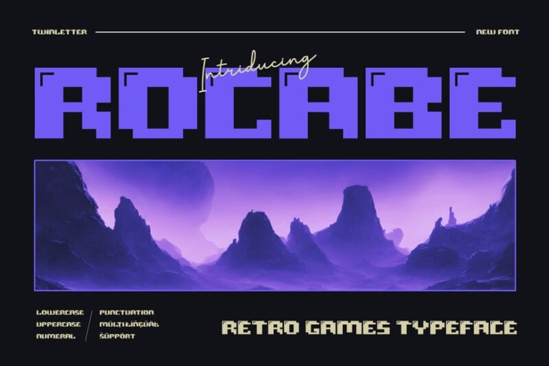 Rocabe - Retro Game Font