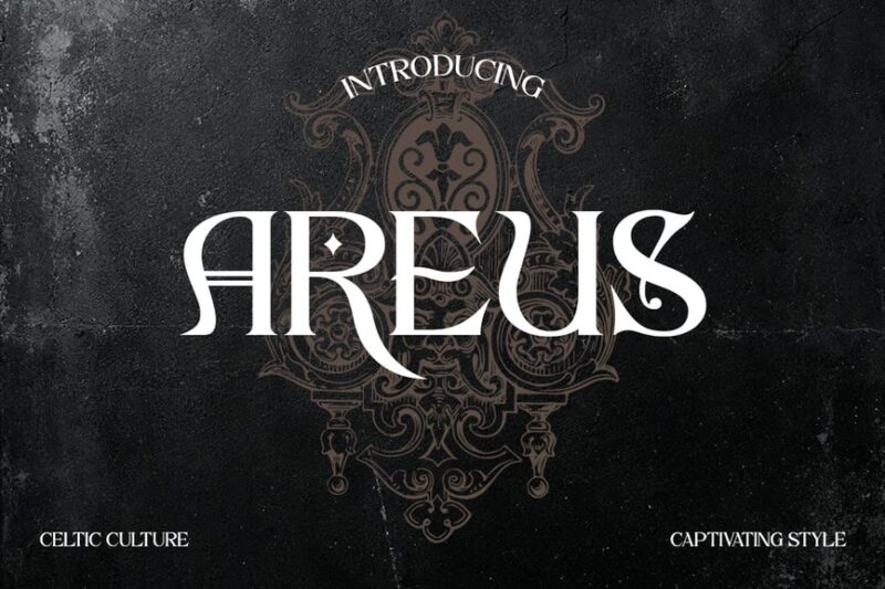 Areus - Celtic Vintage Logo Font