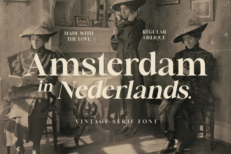 Amsterdam Serif - Luxury Business Font