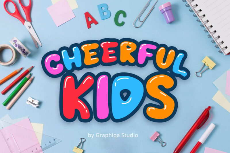 Cheerful Kids Display Font