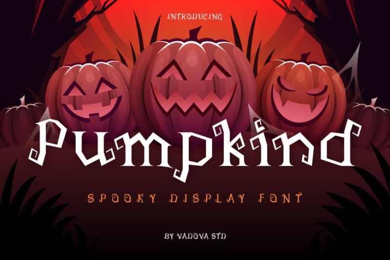 Pumpkind Spooky Font