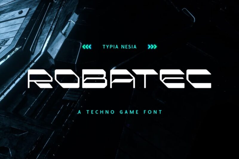 Robatec - Techno Futuristic / Sci-fi Game Font