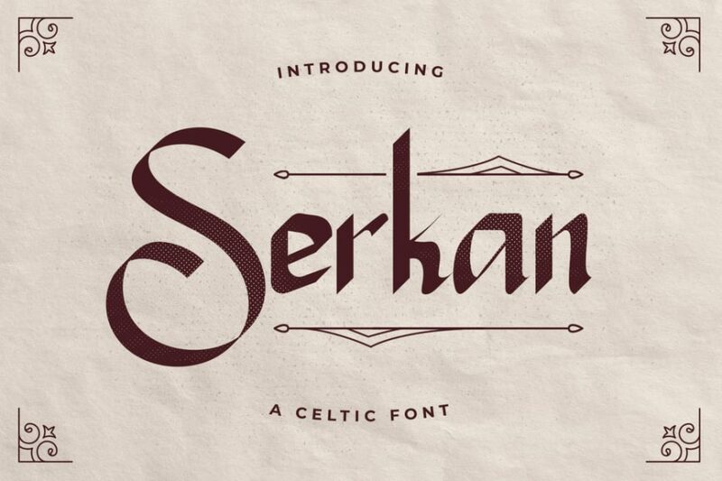 Serkan – A Celtic font