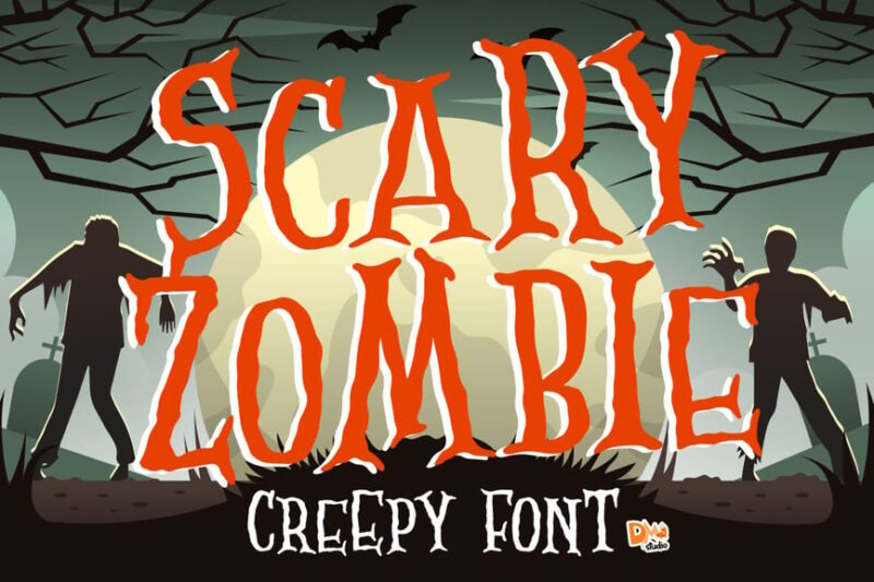 Scary Zombie - Spooky Font