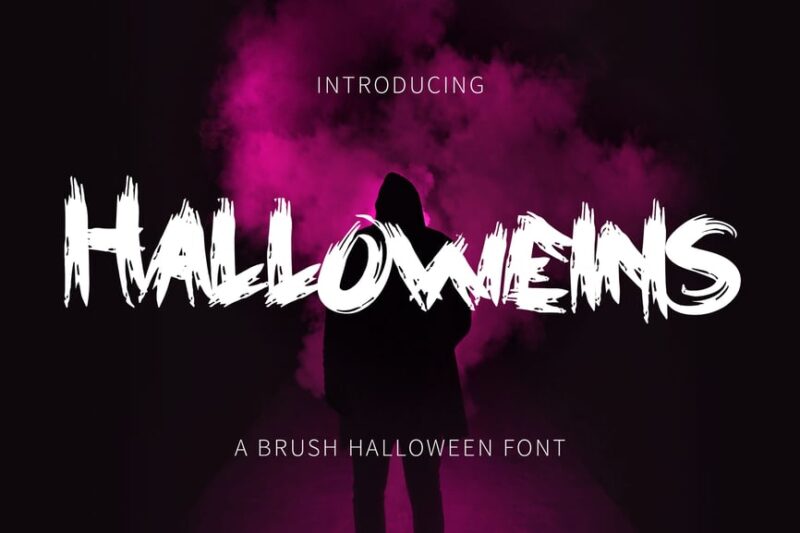 Halloweins - Brush Font