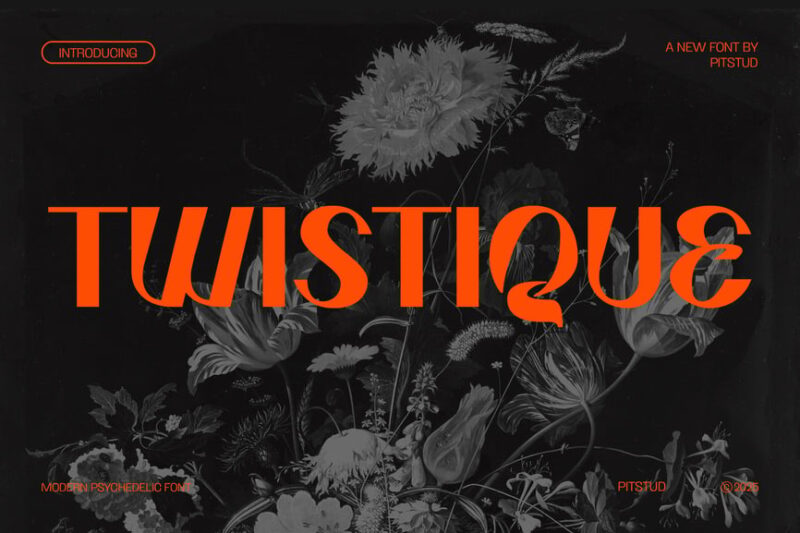 Twistique - Psychedelic Fashion Font