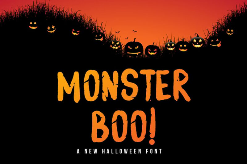 Monster Boo - Halloween Font