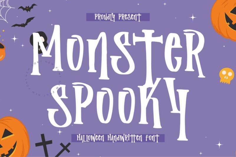 Monster Spooky Script Font