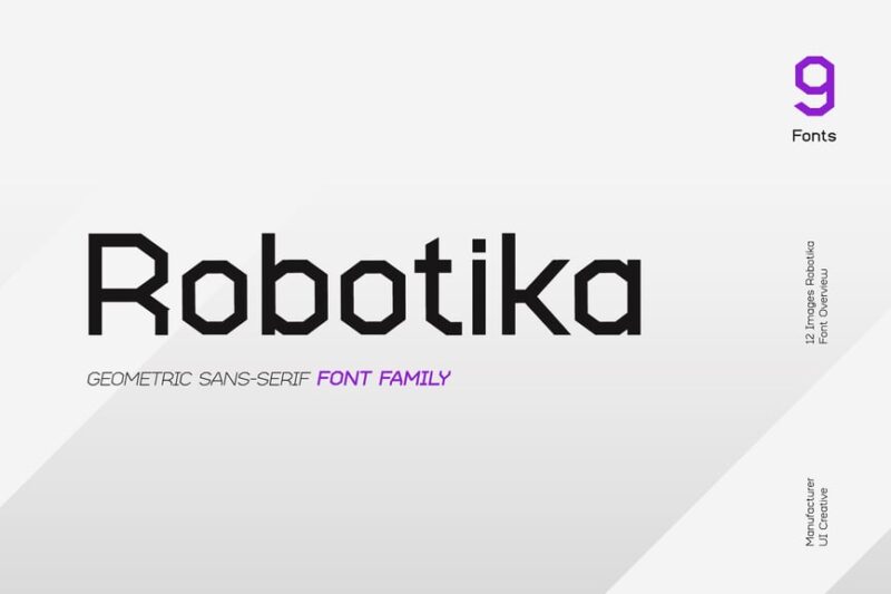 Robotika Sans Serif Modern Font Family
