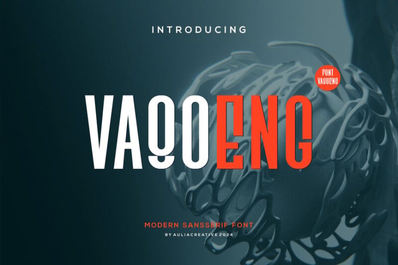 Vaqoeng - Modern Magazine Font & Logo Font