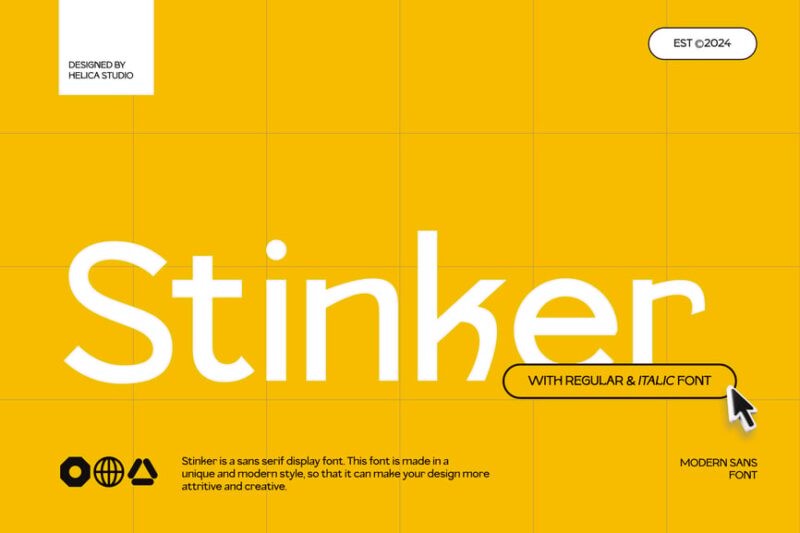 Stinker Modern Sans Display Font
