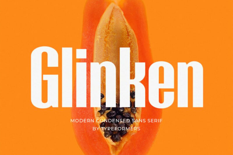 Glinken - Modern Condensed Sans Serif